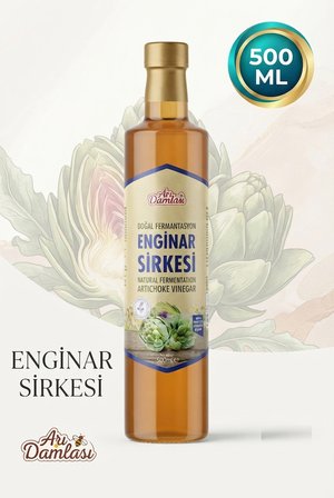Doğal Fermantasyon Enginar Sirkesi 500 ml – Günlük Beslenmenize Doğal Bir Dokunuş, Fermente Lezzetin Gücü