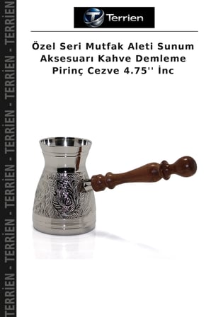 Özel Seri Mutfak Aleti Sunum Aksesuarı Kahve Demleme Pirinç Cezve 4.75'' İnc