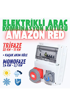 'Amazon RED'' Elektrikli Araç Kombinasyon Kutusu,5 Yıl Garanti V ı k o / P a n a s o n i c