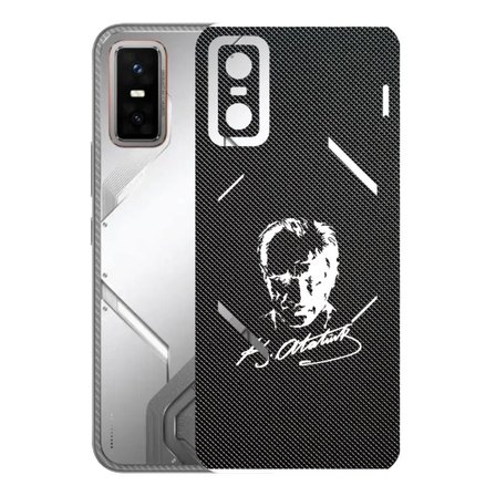 Infinix GT30 Pro 5G ile Uyumlu Bumper Serisi Premium Arka Kapak Kaplama(Kenarlar Yoktur!)