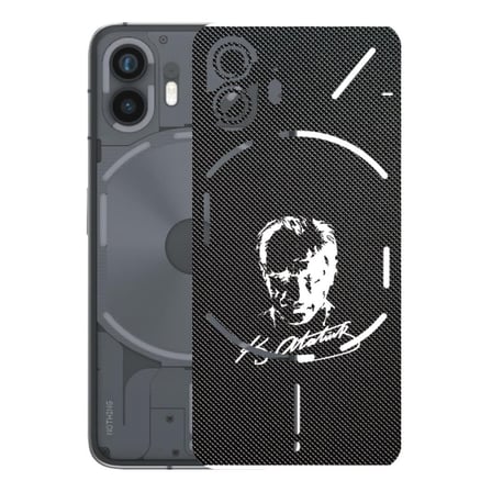 Nothing Phone 2 ile Uyumlu Bumper Serisi Premium Arka Kapak Kaplama(Kenarlar Yoktur!)