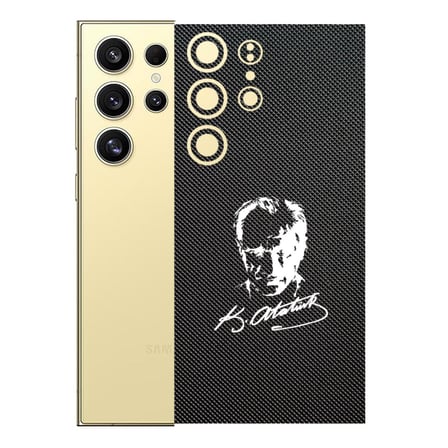 Samsung Galaxy S24 Ultra ile Uyumlu Bumper Serisi Premium Arka Kapak Kaplama(Kenarlar Yoktur!)