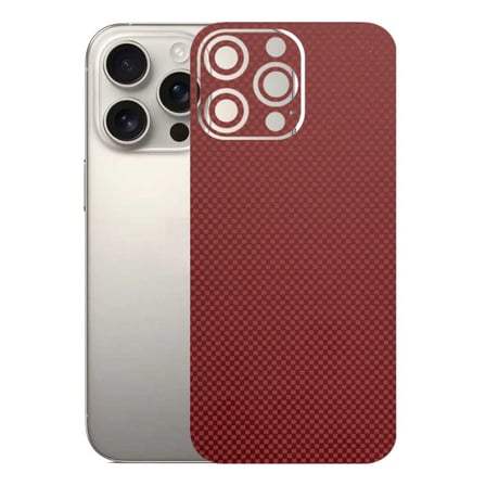 Kapps Iphone 16 Pro Max ile Uyumlu Fiber Serisi Premium Arka Kapak Kaplama(Kenarlar Yoktur!)