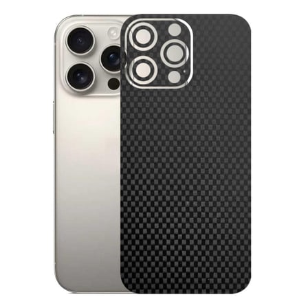 Kapps Iphone 16 Pro Max ile Uyumlu Fiber Serisi Premium Arka Kapak Kaplama(Kenarlar Yoktur!)