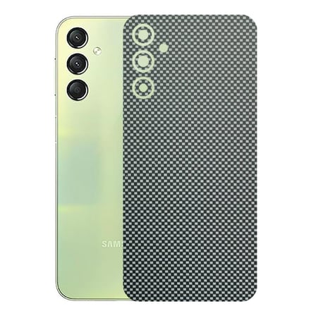 Kapps Samsung Galaxy A24 ile Uyumlu Fiber Serisi Premium Arka Kapak Kaplama(Kenarlar Yoktur!)