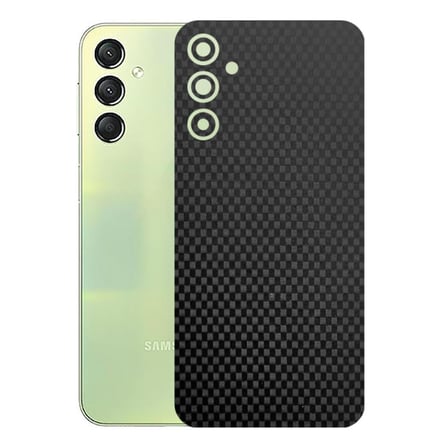 Kapps Samsung Galaxy A24 ile Uyumlu Fiber Serisi Premium Arka Kapak Kaplama(Kenarlar Yoktur!)