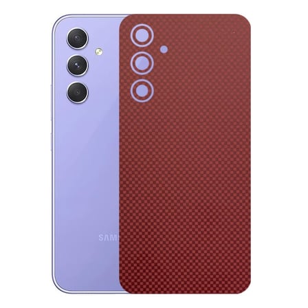 Kapps Samsung Galaxy A54 ile Uyumlu Fiber Serisi Premium Arka Kapak Kaplama(Kenarlar Yoktur!)