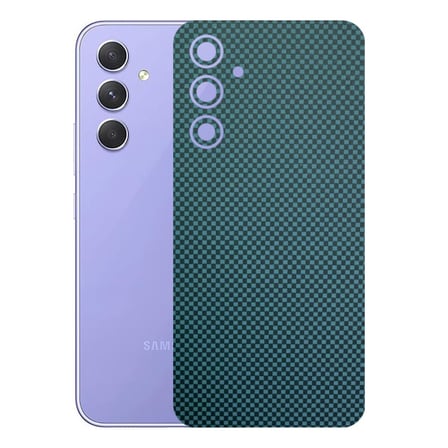 Kapps Samsung Galaxy A54 ile Uyumlu Fiber Serisi Premium Arka Kapak Kaplama(Kenarlar Yoktur!)