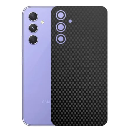 Kapps Samsung Galaxy A54 ile Uyumlu Fiber Serisi Premium Arka Kapak Kaplama(Kenarlar Yoktur!)
