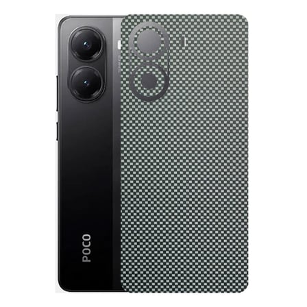 Kapps Poco X7 Pro ile Uyumlu Fiber Serisi Premium Arka Kapak Kaplama(Kenarlar Yoktur!)