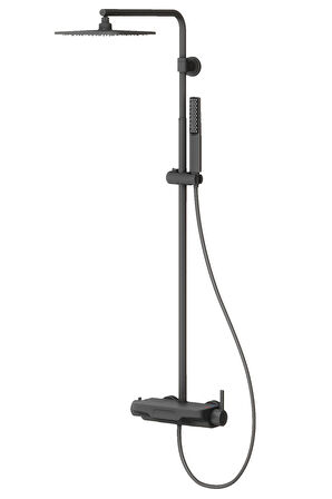 Perla Mix 3 Yönlü Duş Kolonu-Siyah