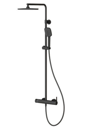 Estella Mix 2 Yönlü Duş Kolonu-Siyah