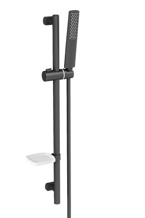 Ganj Sürgülü Duş Seti Stick-Siyah