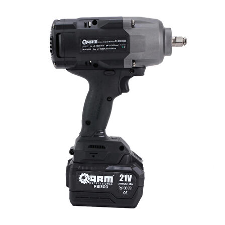 ARM ŞARJLI SOMUN SÖKME 1/2" SİYAH 21V-6000MAh 1600N.m