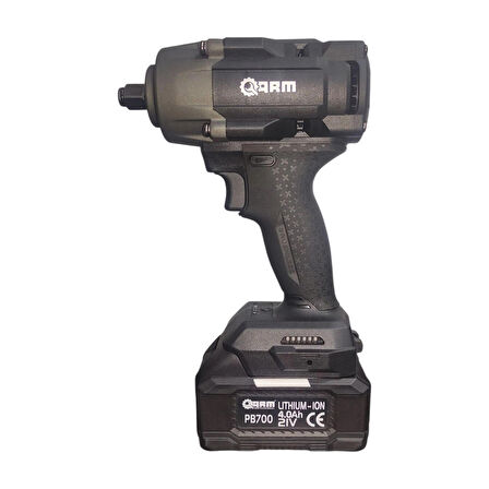 ARM ŞARJLI SOMUN SÖKME 1/2" SİYAH 21V-4000MAh 1000N.m 2 ADET BATARYA VE ÇANTA HEDİYELİ