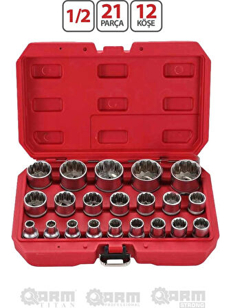 Arm Titan 1/2 21 Parça 12 Köşe Lokma Seti