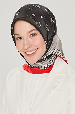 Armine Nostalji Serisi İpek Twill Eşarp 8517D-09