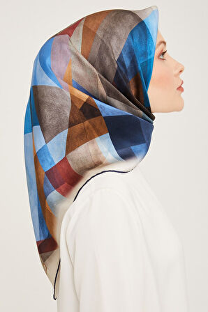 Armine Nostalji Serisi İpek Twill Eşarp 9024D