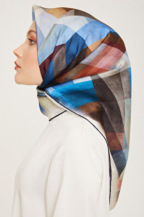 Armine Nostalji Serisi İpek Twill Eşarp 9024D