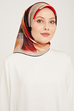 Armine Nostalji Serisi İpek Twill Eşarp 9024D
