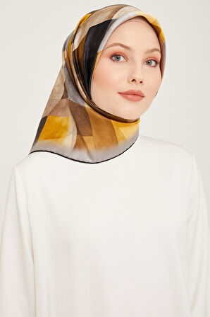 Armine Nostalji Serisi İpek Twill Eşarp 9024D