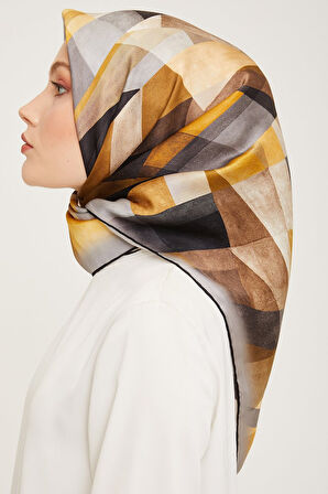 Armine Nostalji Serisi İpek Twill Eşarp 9024D