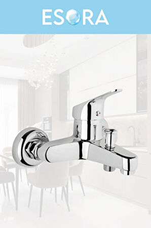 Krom Mix Banyo Duş Musluğu Çeşmesi Bataryası