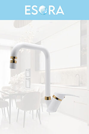 Krom Siyah Robot Duş Seti , Beyaz Gold Köşe Borulu Eviye , Lavabo , Banyo Bataryası 4’lü Set