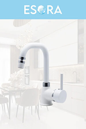 Krom Siyah Robot Duş Seti , Beyaz Köşe Borulu Eviye , Lavabo , Banyo Bataryası 4’lü Set
