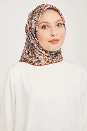 Armine Nostalji Serisi Twill İpek Eşarp 9004D-07