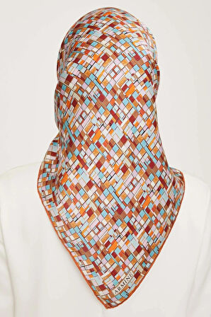 Armine Nostalji Serisi Twill İpek Eşarp 9004D-07