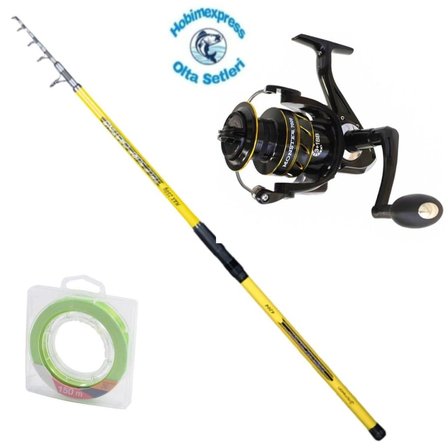 Remixon Arma 420 CM 250 GR Surf Kamış - Monster 7000 Surf Makina - Surf Olta Seti