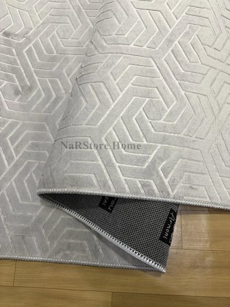 Dinar Armoni Kaymaz Tabanlı Kesme Kabartmalı Yıkanabilir Salon Koridor Mutfak Hali