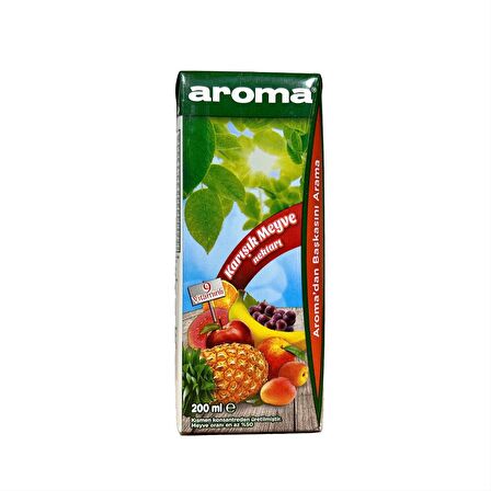 Aroma Karışık Meyve Nektarı 200 Ml X 27 Adet