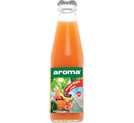 Aroma Karışık Meyve Nektarı Cam 200 Ml X 24 Adet