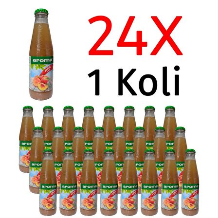 Aroma Şeftali Nektarı Cam 200 Ml X 24 Adet