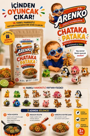ARENKO CHATAKA PATAKA CHATPATA MASALALI SİHİRLİ CİPS SETİ (SÜPRİZ OYUNCAKLI )