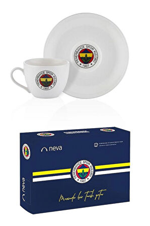 LİSANSLI FENERBAHÇE 2'Lİ PORSELEN ÇAY FİNCAN TAKIMI