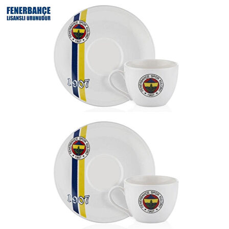Fenerbahçe Lisanslı 1907 2'li Çay Fincan Takımı