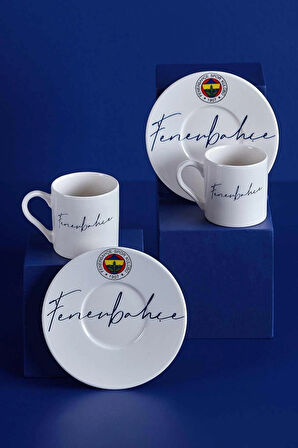 Fenerbahçe Lisanslı El Yazılı 2'li Kahve Fincan Takımı