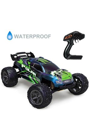 ELEKTRİKLİ RC 1:8 ÖLÇEK SERVO MOTOR SÜSPANSİYONLU ARAZİ ARACI SPOR ARAÇ 85 KM HIZ RC ARAÇ Yeşil