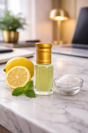 AROMENZA Limonlu Misk – 6 ml Ferahlatıcı ve Canlandırıcı Narenciye Esansı | Doğal Limon Notalı Kalıcı Misk