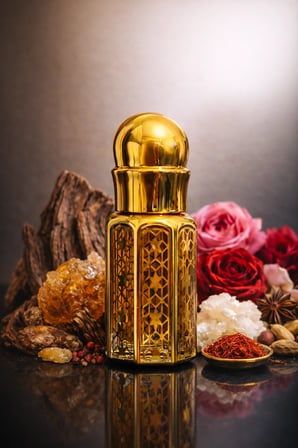AROMENZA Osmanî Oud 6 ml Yüksek Kaliteli Konsantre Saf Oud Yağı Premium Cam Sürme Çubuklu Özel Seri