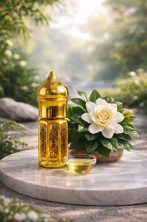 AROMENZA Gardenya Gülü Esansı 3 ml – Premium Kalıcı Konsantre Çiçeksi Ham Parfüm Yağı