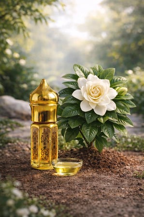 AROMENZA Gardenya Gülü Esansı 3 ml – Premium Kalıcı Konsantre Çiçeksi Ham Parfüm Yağı