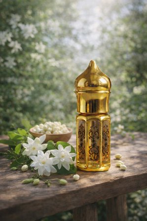 AROMENZA Ful Gülü Esansı 3 ml – Premium Kalıcı Konsantre Çiçeksi Ham Parfüm Yağı