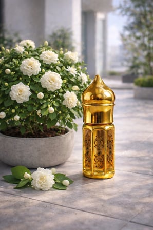 AROMENZA Ful Gülü Esansı 3 ml – Premium Kalıcı Konsantre Çiçeksi Ham Parfüm Yağı
