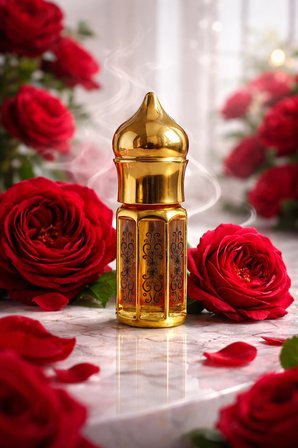 AROMENZA Kırmızı Gül (Jöri) Esansı 3 ml – Premium Kalıcı Konsantre Çiçeksi Ham Parfüm Yağı