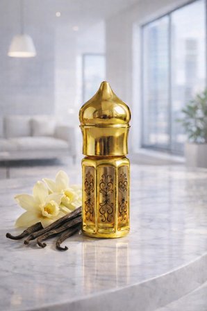 AROMENZA Vanilya Gülü Esansı 3 ml – Premium Kalıcı Konsantre Çiçeksi Ham Parfüm Yağı