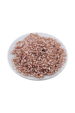İnci Arpa Boncuk Pembe Somon 3x6 mm (20 Gr Ortalama 600 Adet)